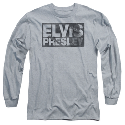 Elvis Presley Block Letters - Men's Long Sleeve T-Shirt Men's Long Sleeve T-Shirt Elvis Presley   