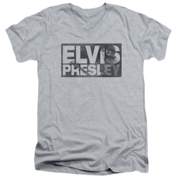 Elvis Presley Block Letters - Men's V-Neck T-Shirt Men's V-Neck T-Shirt Elvis Presley   