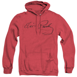 Elvis Presley Signature Sketch - Heather Pullover Hoodie Heather Pullover Hoodie Elvis Presley   