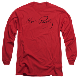Elvis Presley Signature Sketch - Men's Long Sleeve T-Shirt Men's Long Sleeve T-Shirt Elvis Presley   