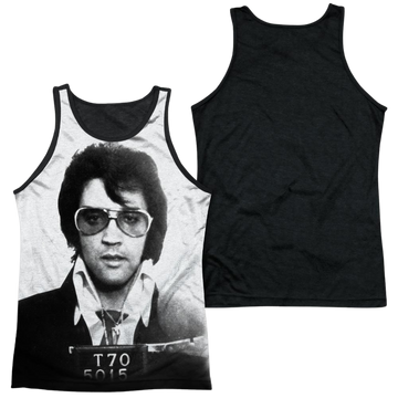 Elvis Presley Mugshot men's black back tank