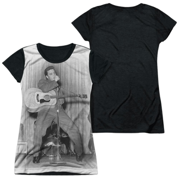 Elvis Presley On Your Toes - Juniors Black Back T-Shirt Juniors Black Back T-Shirt Elvis Presley   