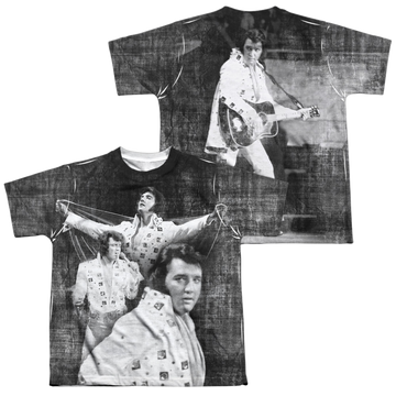 Elvis Presley Legendary Performance youth all-over print t-shirt for ages 8 to 12