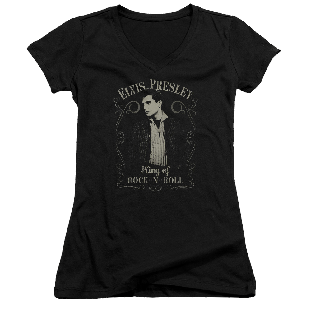 Elvis Presley Rock Legend - Juniors V-Neck T-Shirt Juniors V-Neck T-Shirt Elvis Presley   