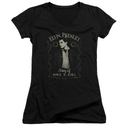 Elvis Presley Rock Legend - Juniors V-Neck T-Shirt Juniors V-Neck T-Shirt Elvis Presley   