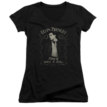 Elvis Presley Rock Legend - Juniors V-Neck T-Shirt Juniors V-Neck T-Shirt Elvis Presley   