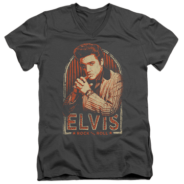 Elvis Presley Stripes - Men's V-Neck T-Shirt Men's V-Neck T-Shirt Elvis Presley   