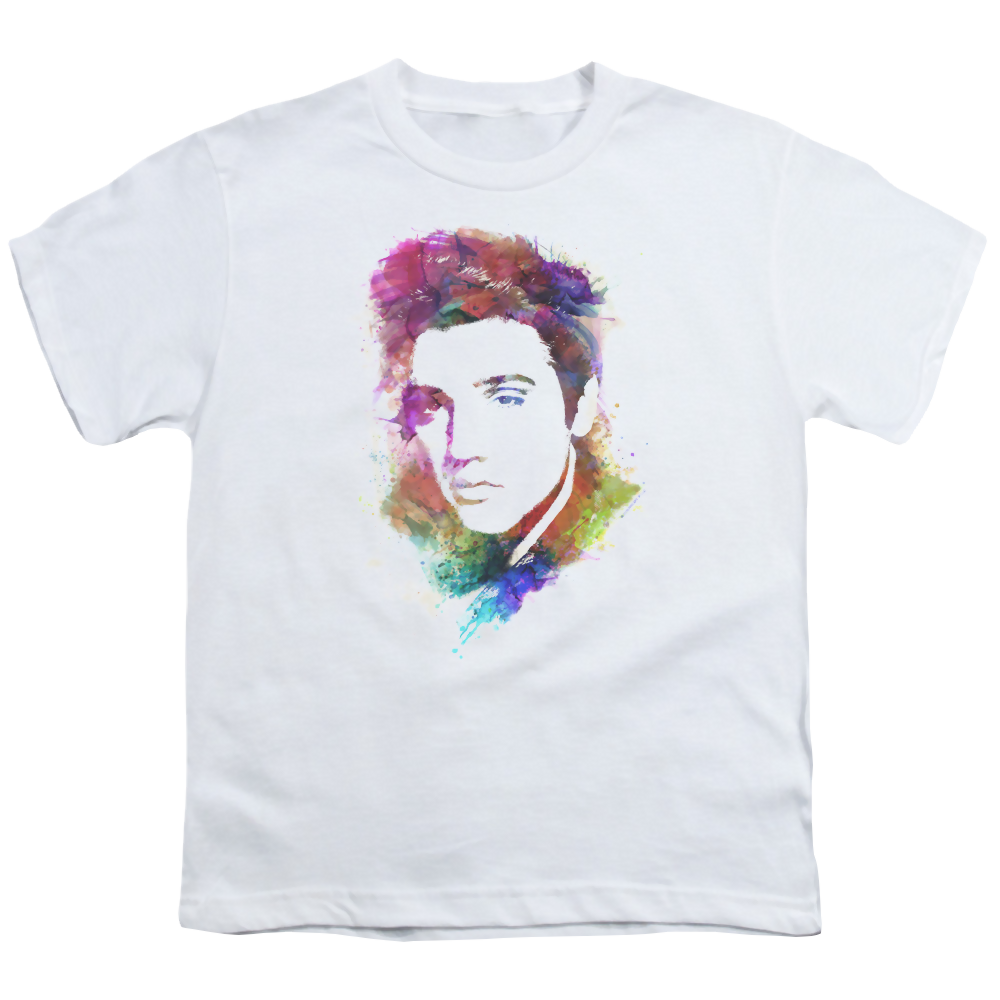 Elvis Presley Watercolor King - Youth T-Shirt (Ages 8-12) Youth T-Shirt (Ages 8-12) Elvis Presley   