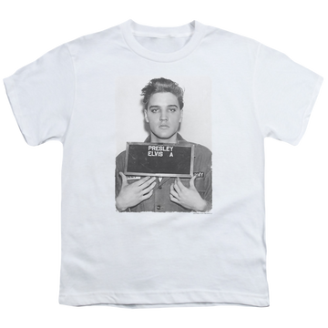 Elvis Presley Army Mug Shot - Youth T-Shirt (Ages 8-12) Youth T-Shirt (Ages 8-12) Elvis Presley   