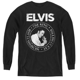 Elvis Presley Rock King - Youth Long Sleeve T-Shirt Youth Long Sleeve T-Shirt Elvis Presley   