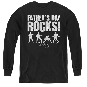 Elvis Presley Fathers Day Rocks - Youth Long Sleeve T-Shirt Youth Long Sleeve T-Shirt Elvis Presley   