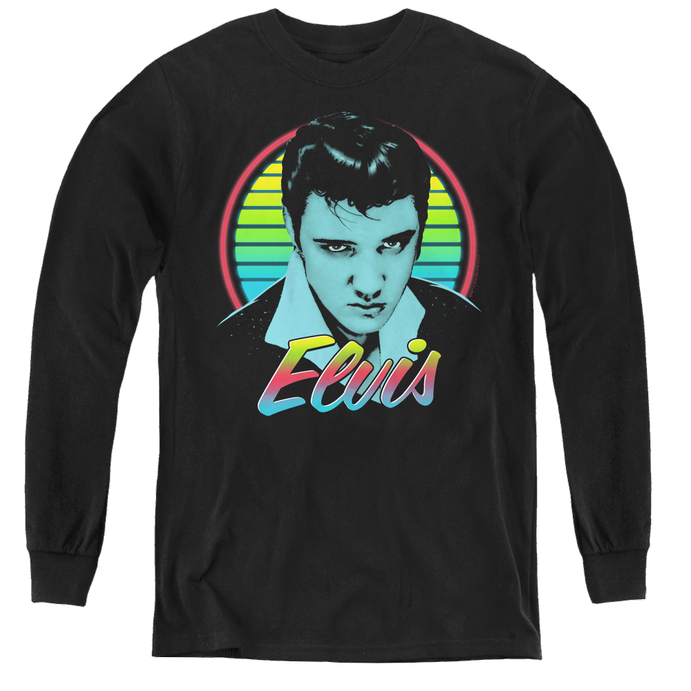 Elvis Presley Neon King - Youth Long Sleeve T-Shirt Youth Long Sleeve T-Shirt Elvis Presley   