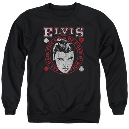 Elvis Presley Hail The King - Men's Crewneck Sweatshirt Men's Crewneck Sweatshirt Elvis Presley   