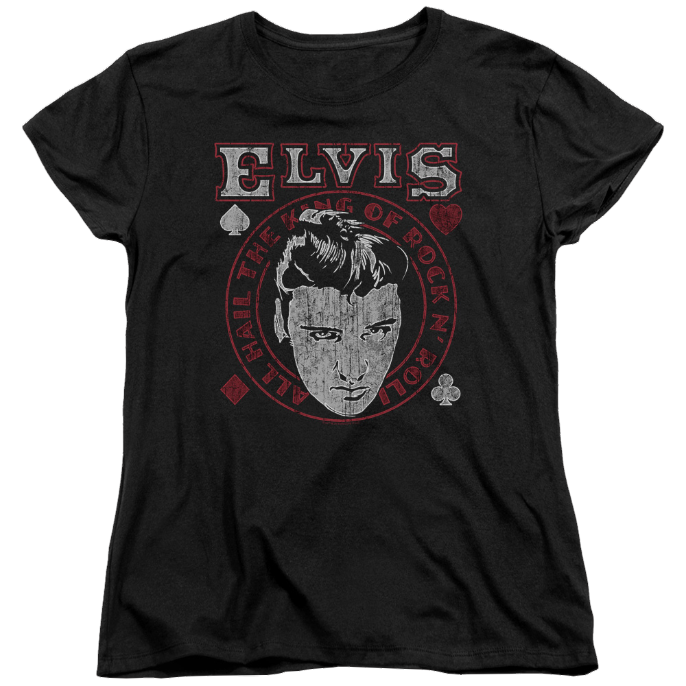 Elvis Presley Hail The King - Women's T-Shirt Women's T-Shirt Elvis Presley   