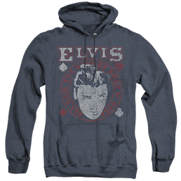 Elvis Presley Hail The King - Heather Pullover Hoodie Heather Pullover Hoodie Elvis Presley   