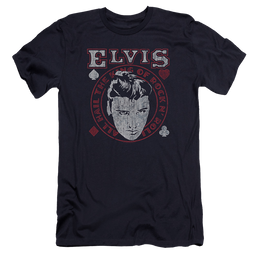 Elvis Presley Hail The King - Men's Premium Slim Fit T-Shirt Men's Premium Slim Fit T-Shirt Elvis Presley   