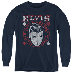 Elvis Presley Hail The King - Youth Long Sleeve T-Shirt Youth Long Sleeve T-Shirt Elvis Presley   