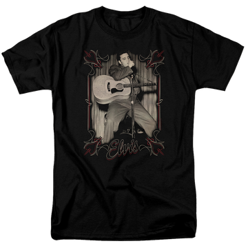 Elvis Presley Elvis Pinstripes - Men's Regular Fit T-Shirt Men's Regular Fit T-Shirt Elvis Presley   