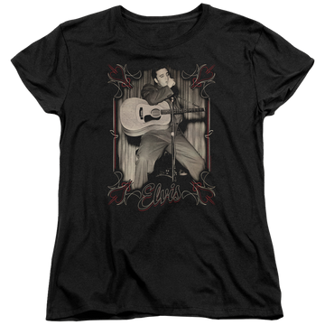 Elvis Presley Elvis Pinstripes - Women's T-Shirt Women's T-Shirt Elvis Presley   