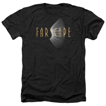 Charcoal men's heather t-shirt with Farscape Logo graphic