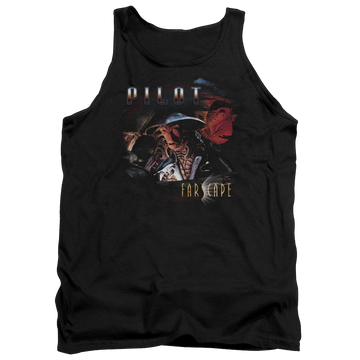 Black men's tank with Farscape Pilot graphic