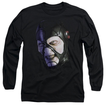 Black men's long sleeve t-shirt with Farscape Keep Smiling graphic