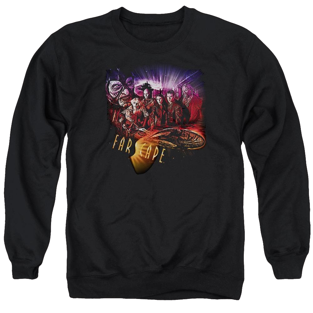 Farscape Graphic Collage - Men's Crewneck Sweatshirt Men's Crewneck Sweatshirt Farscape   