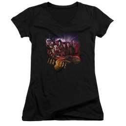 Farscape Graphic Collage - Juniors V-Neck T-Shirt Juniors V-Neck T-Shirt Farscape   