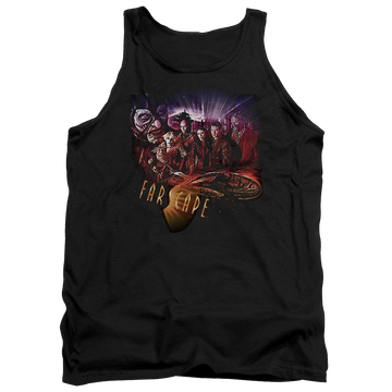 Black men's tank with Farscape Graphic Collage graphic