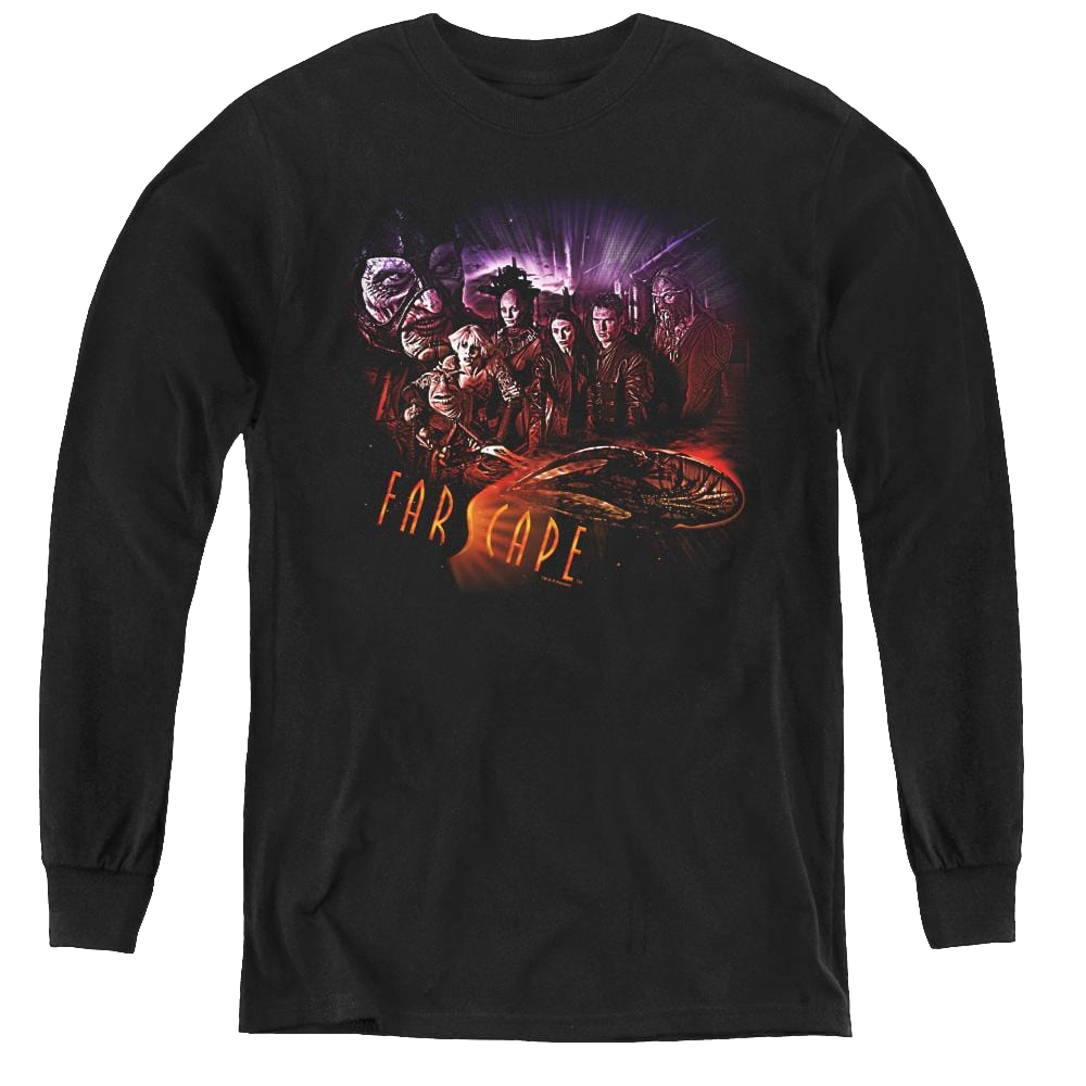 Farscape Graphic Collage - Youth Long Sleeve T-Shirt Youth Long Sleeve T-Shirt Farscape   