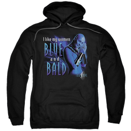 Farscape Blue And Bald - Pullover Hoodie Pullover Hoodie Farscape   