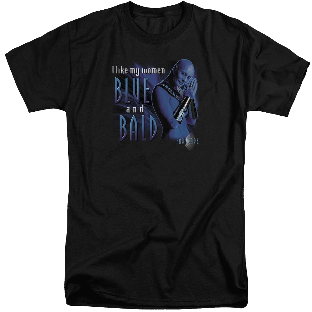 Farscape Blue And Bald - Men's Tall Fit T-Shirt Men's Tall Fit T-Shirt Farscape   