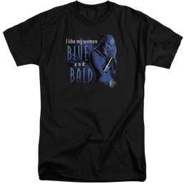 Farscape Blue And Bald - Men's Tall Fit T-Shirt Men's Tall Fit T-Shirt Farscape   