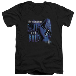 Farscape Blue And Bald - Men's V-Neck T-Shirt Men's V-Neck T-Shirt Farscape   