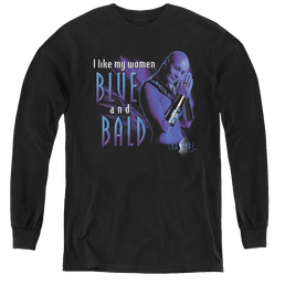 Farscape Blue And Bald - Youth Long Sleeve T-Shirt Youth Long Sleeve T-Shirt Farscape   