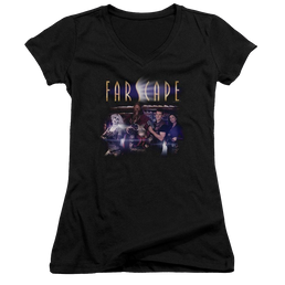 Farscape Flarescape - Juniors V-Neck T-Shirt Juniors V-Neck T-Shirt Farscape   