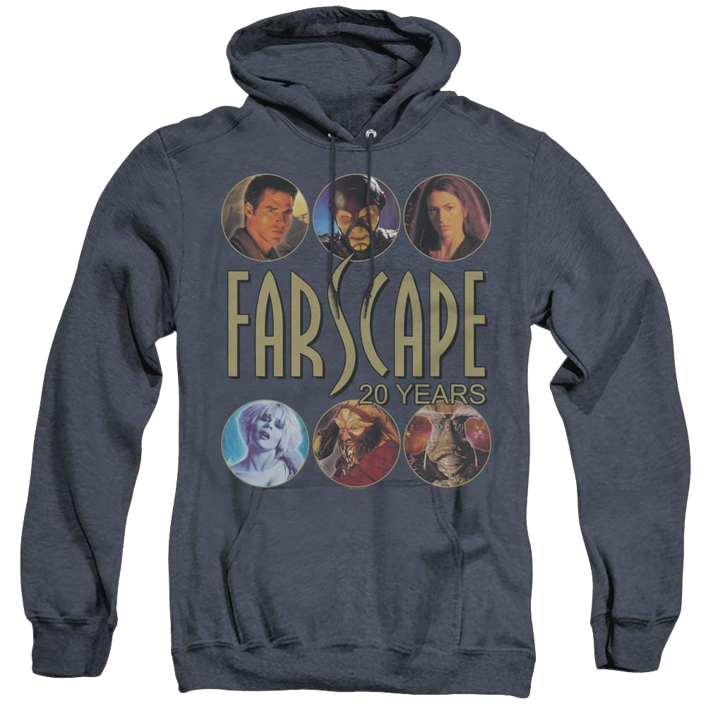 Farscape 20 Years - Heather Pullover Hoodie Heather Pullover Hoodie Farscape   