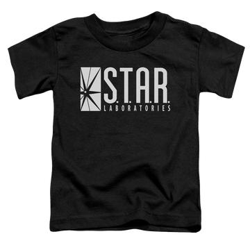 Black toddler t-shirt with The Flash (Tv Series) S.T.A.R. graphic