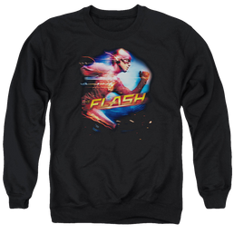 Flash, The (TV Series) Fastest Man - Men's Crewneck Sweatshirt Men's Crewneck Sweatshirt The Flash   