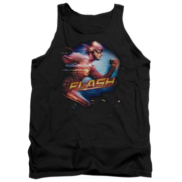 Black men's tank with The Flash Fastest Man graphic