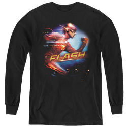 Flash, The (Tv Series) Fastest Man - Youth Long Sleeve T-Shirt Youth Long Sleeve T-Shirt The Flash   