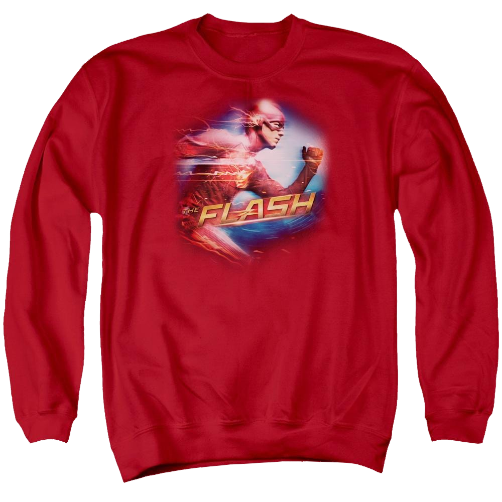 The Flash Fastest Man Men's Crewneck Sweatshirt Men's Crewneck Sweatshirt The Flash   