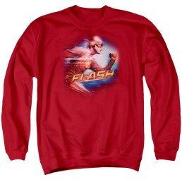 The Flash Fastest Man Men's Crewneck Sweatshirt Men's Crewneck Sweatshirt The Flash   