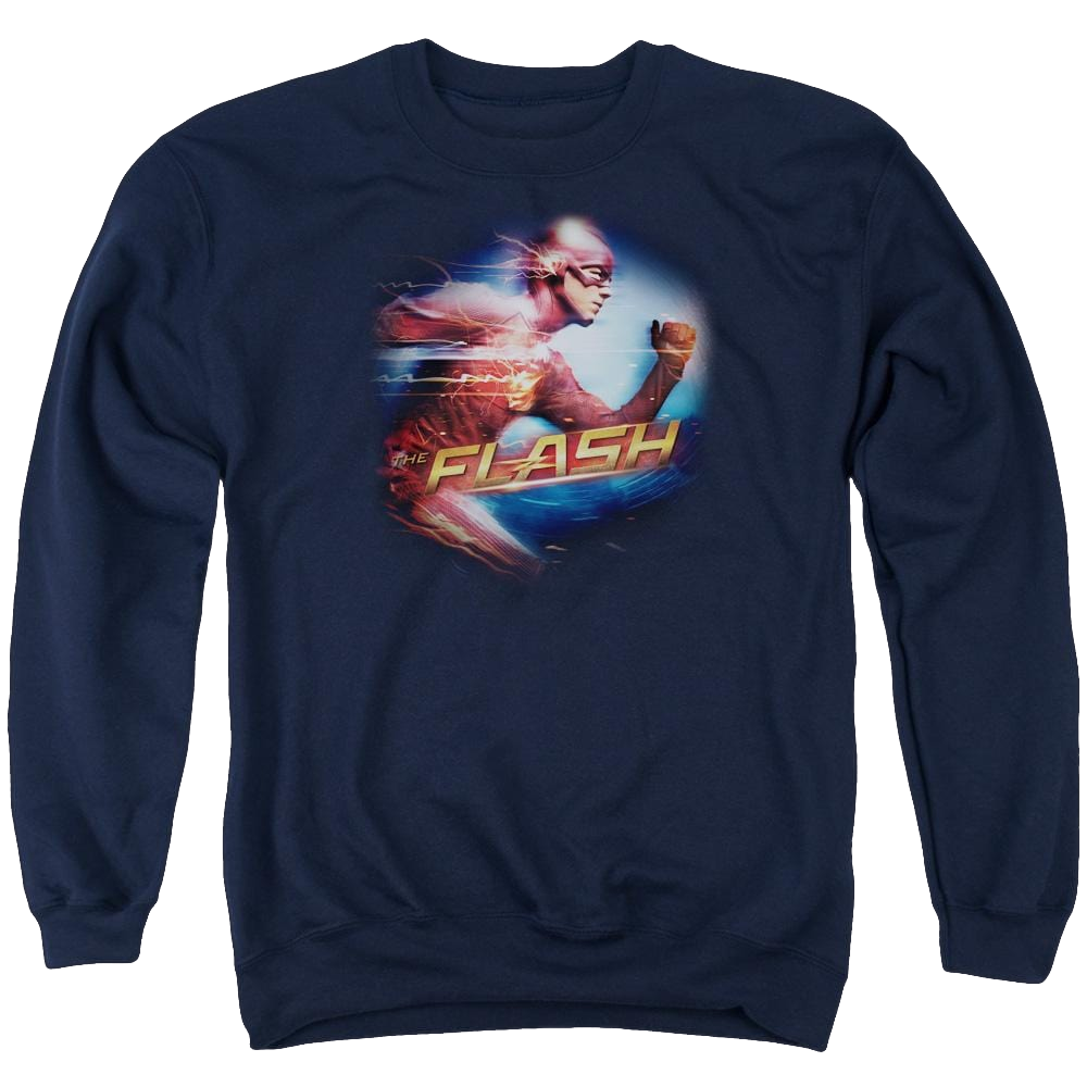 The Flash Fastest Man Men's Crewneck Sweatshirt Men's Crewneck Sweatshirt The Flash   