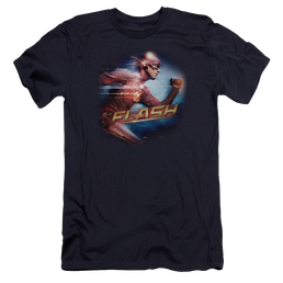 Flash, The (Tv Series) Fastest Man - Men's Premium Slim Fit T-Shirt Men's Premium Slim Fit T-Shirt The Flash   