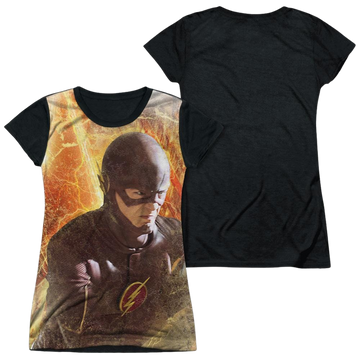 Flash Town juniors black back t-shirt