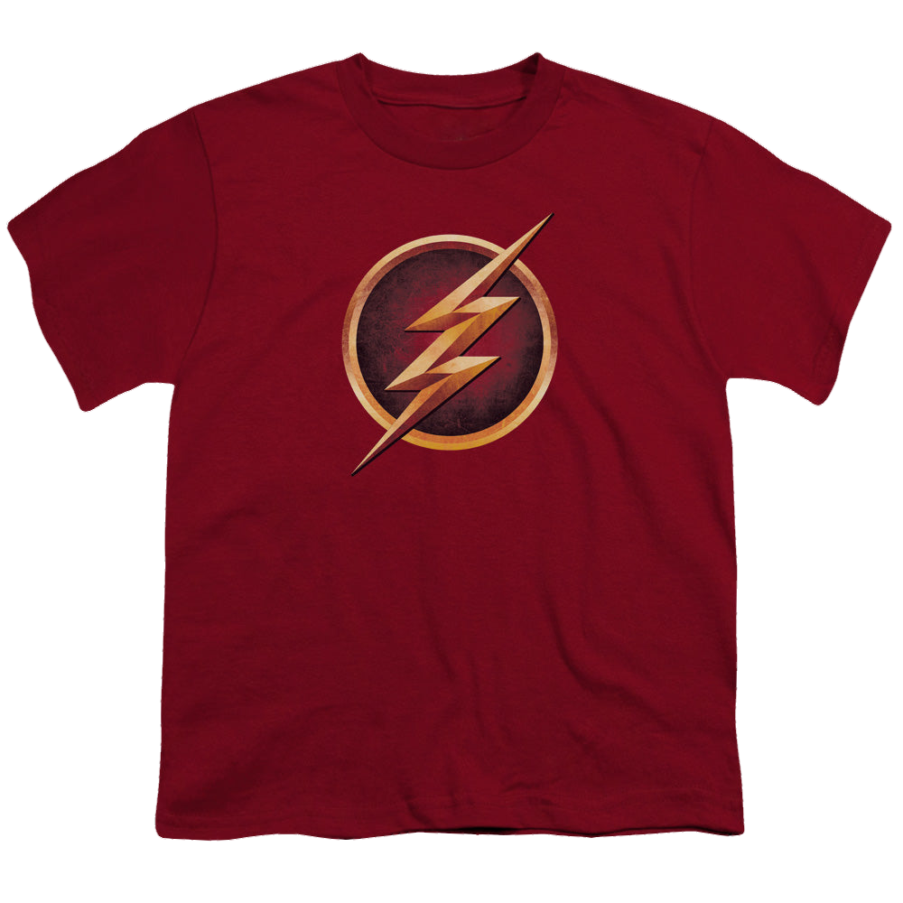 Flash, The (TV Series) Chest Logo - Youth T-Shirt Youth T-Shirt (Ages 8-12) The Flash   