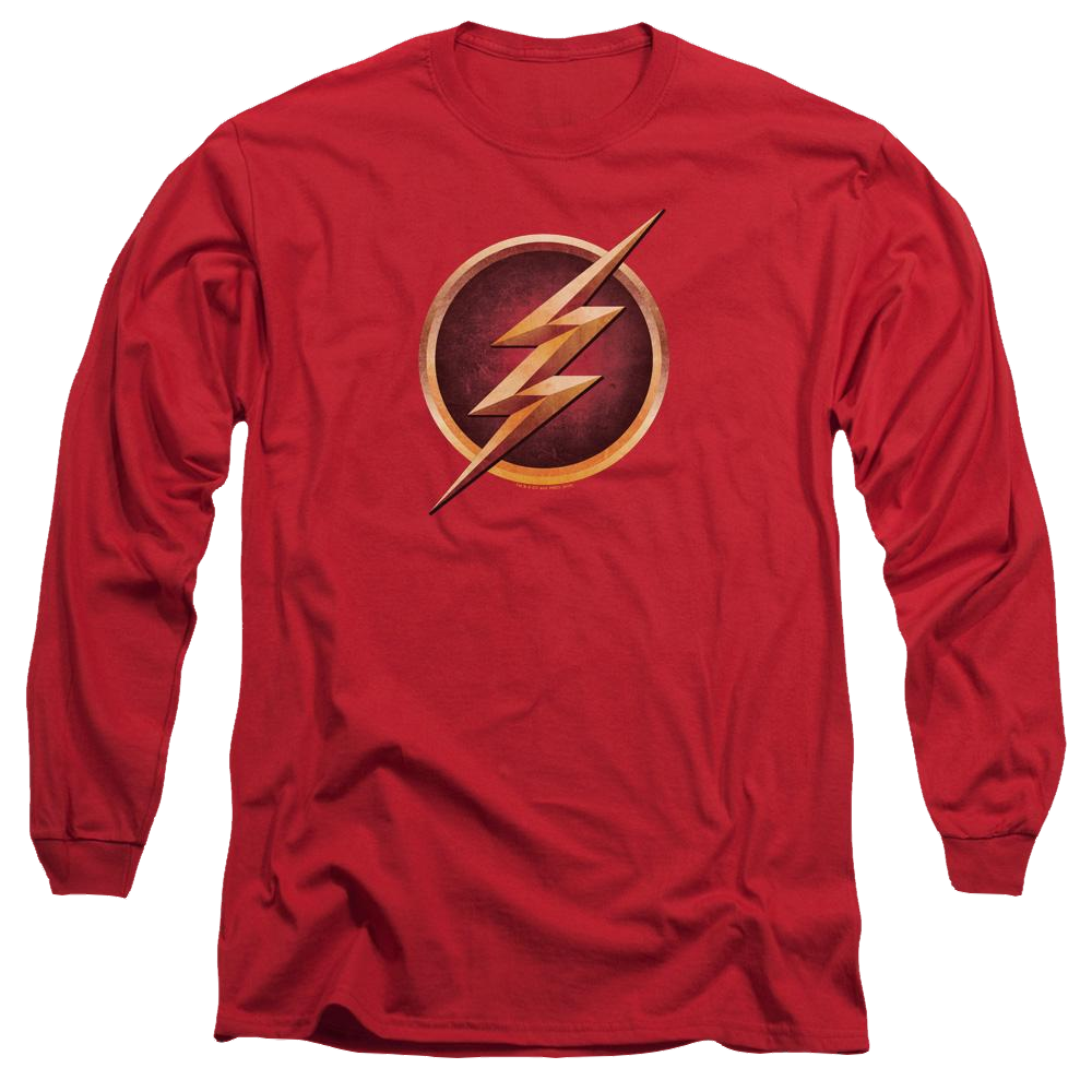 The Flash Chest Logo Men's Long Sleeve T-Shirt Men's Long Sleeve T-Shirt The Flash   