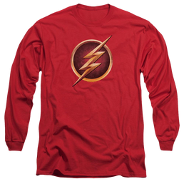 The Flash Chest Logo Men's Long Sleeve T-Shirt Men's Long Sleeve T-Shirt The Flash   