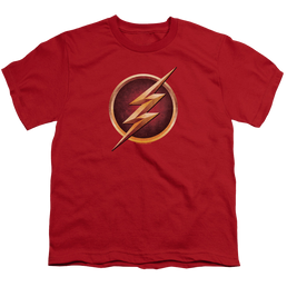 Flash, The (TV Series) Chest Logo - Youth T-Shirt Youth T-Shirt (Ages 8-12) The Flash   